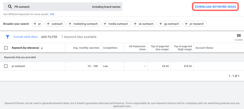 How to Use Google Keyword Planner to Create Epic Content