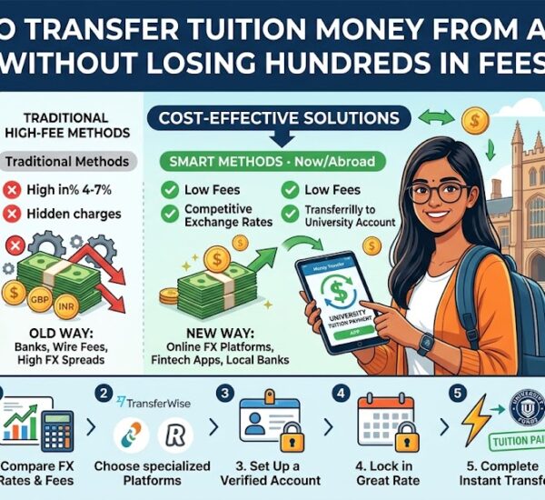 How to Transfer Tuition Money From Abroad Without Losing Hundreds in Fees