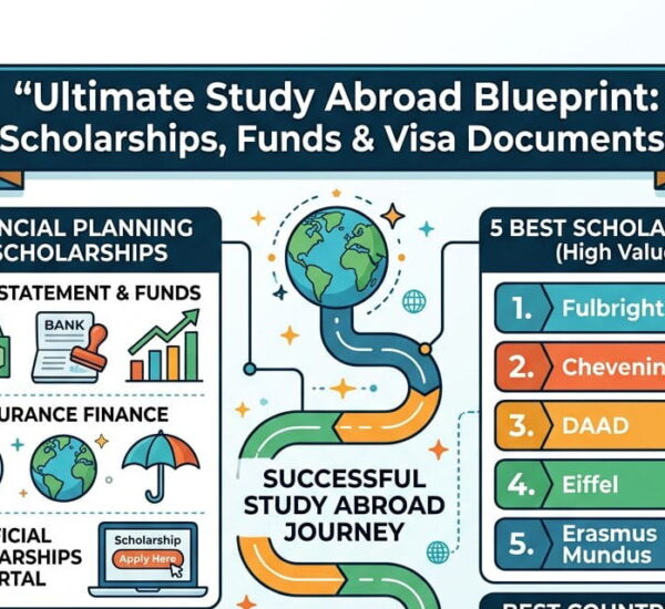 Ultimate Study Abroad Blueprint Scholarships, Funds & Visa Documents