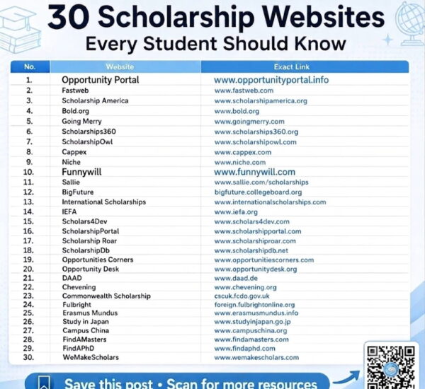 30 Best Scholarship Websites Every Student Should Know
