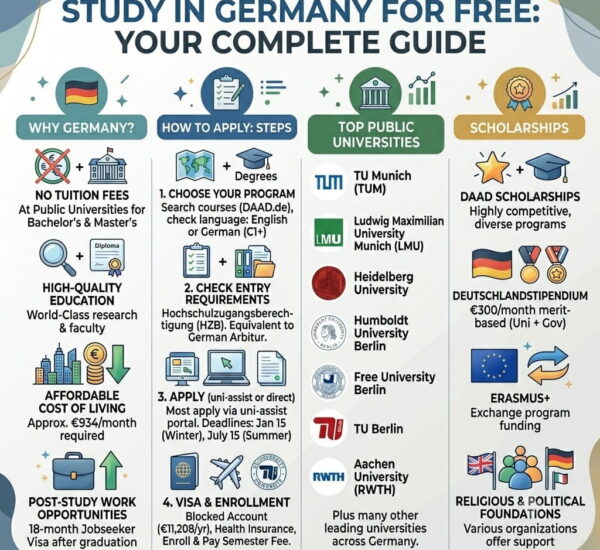 Free Tuition Universities in Germany Complete Guide on How to Apply, Blocked Accounts & Scholarships