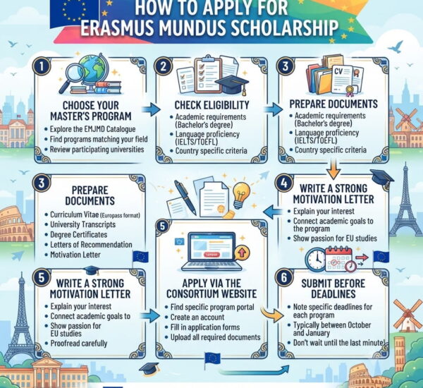 How to Apply for Erasmus Mundus Scholarship — Complete Step-by-Step Guide for Beginners
